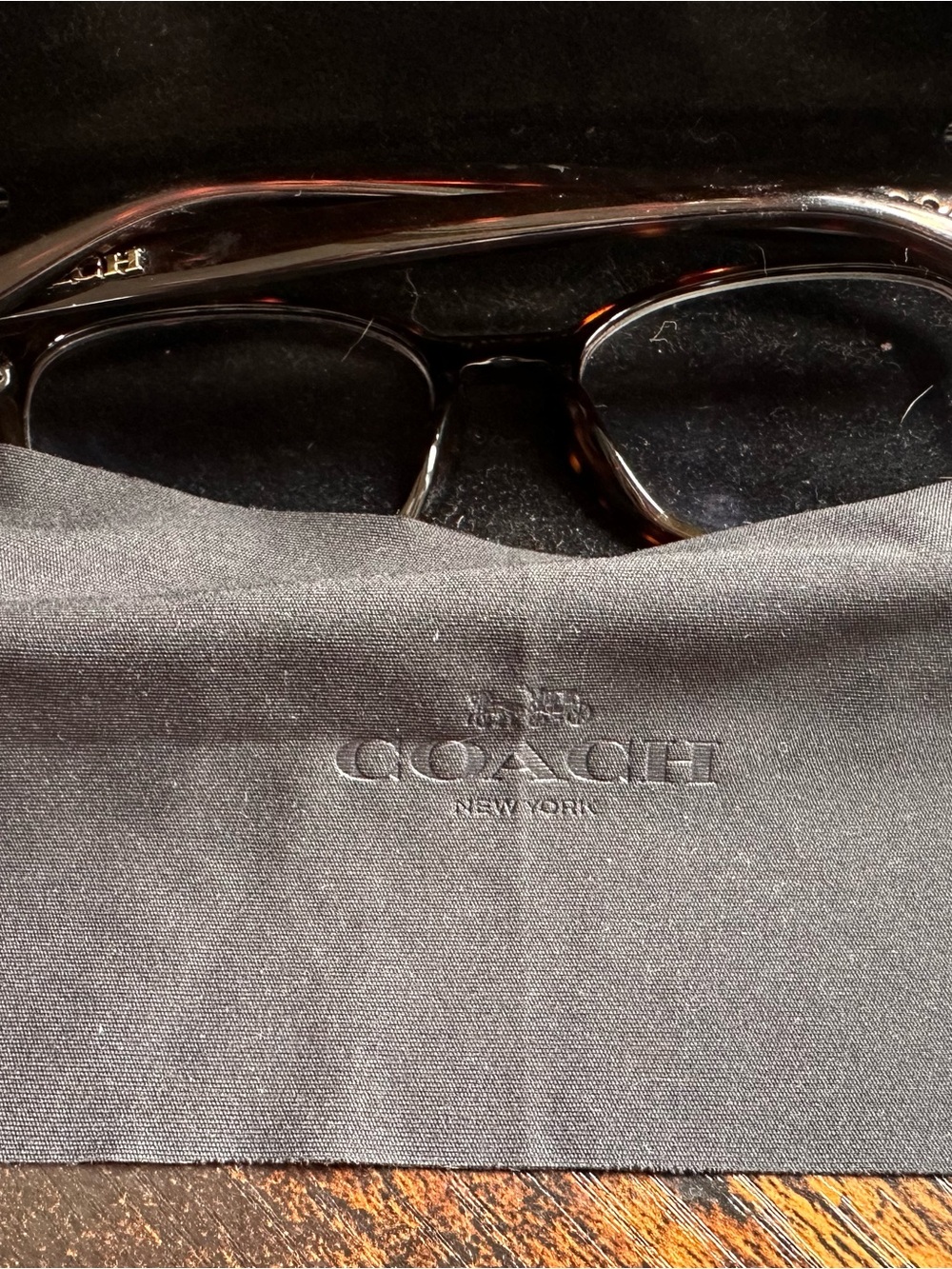 Coach Women's Tortoiseshell Glasses - Brown/Black - Picture 2 of 7